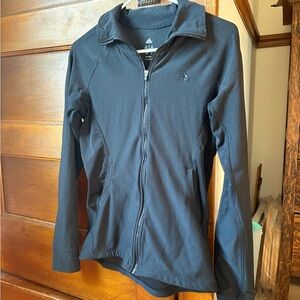 Adidas Black Utility Jacket Lightweight Zip-Up